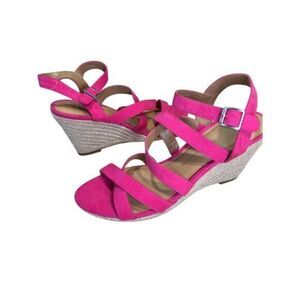 BOGO Dolce Vita Pink Espadrille Wedge Sandals